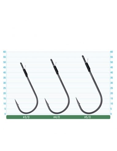  Owner 4100-136 Jungle Flipping Hook Size 3/0, Needle