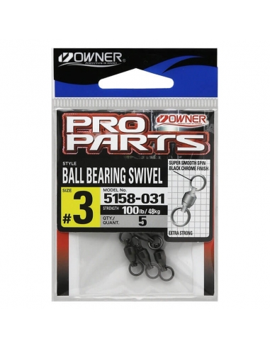Owner Hyper Ball Bearing Swivel #7 (3 pack) — Ted's Sports Center