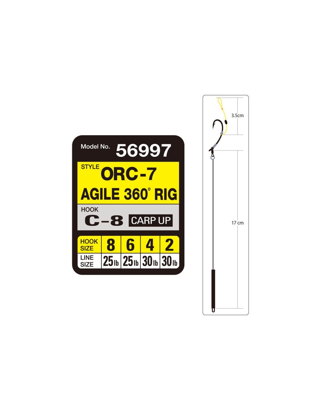 Anzuelo Owner Agile 360 Rig 56997/ORC-7